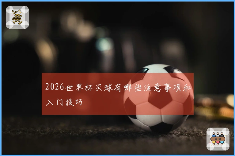 2026世界杯买球有哪些注意事项和入门技巧